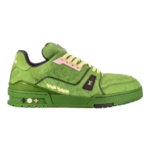 Louis Vuitton x Tyler The Creator LV Trainer Green Pink Multi Pre-Owned
