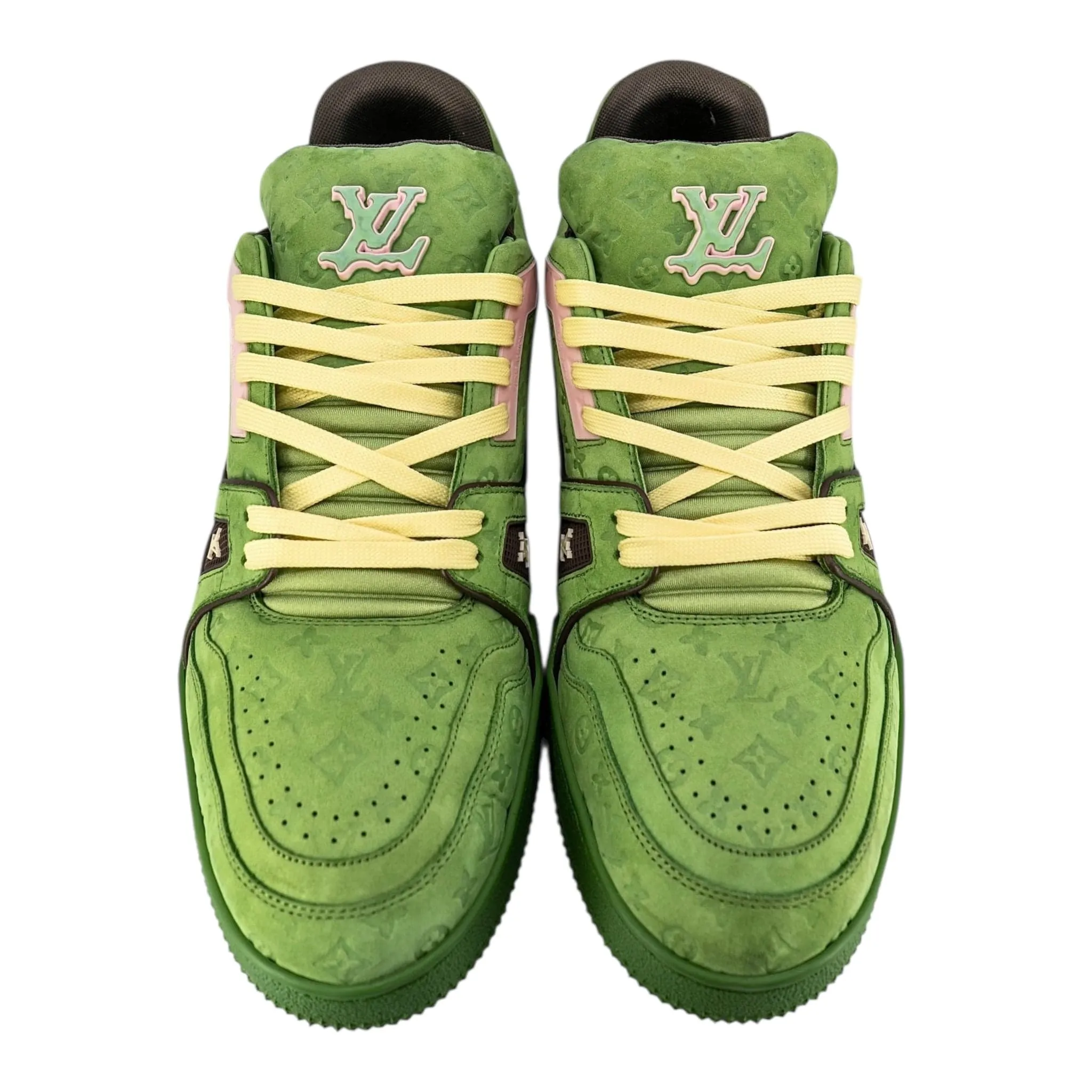 Louis Vuitton x Tyler The Creator LV Trainer Green Pink Multi Pre-Owned