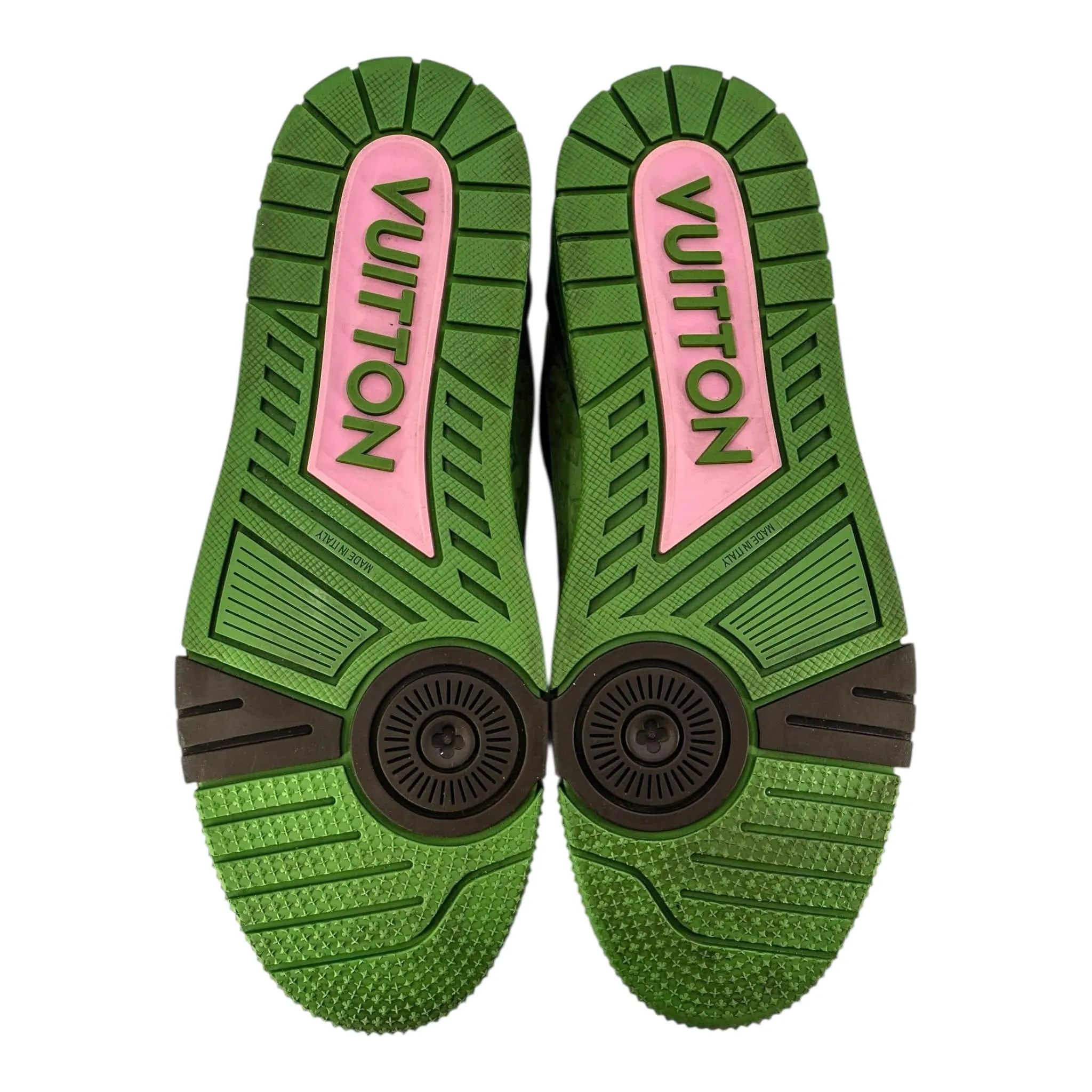 Louis Vuitton x Tyler The Creator LV Trainer Green Pink Multi Pre-Owned