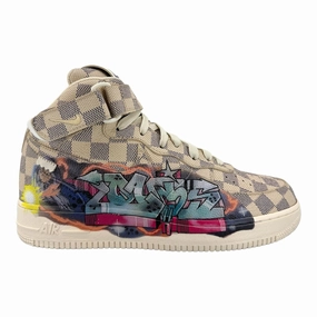 Louis Vuitton Nike Air Force 1 Mid By Virgil Abloh Graffiti