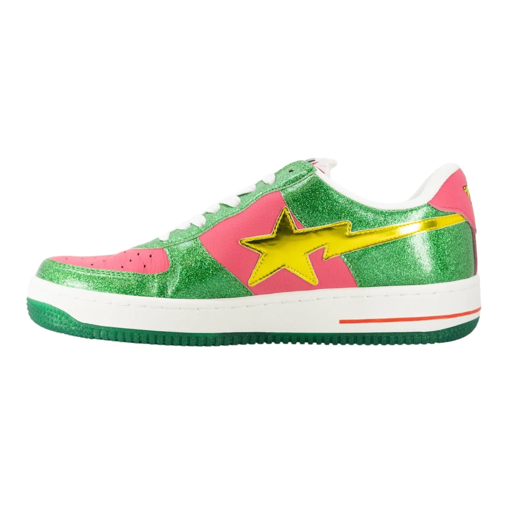 Macwithpacks Yu-Gi-Oh! Jinzo Sneaker Low Pink Green Glitter (Custom)
