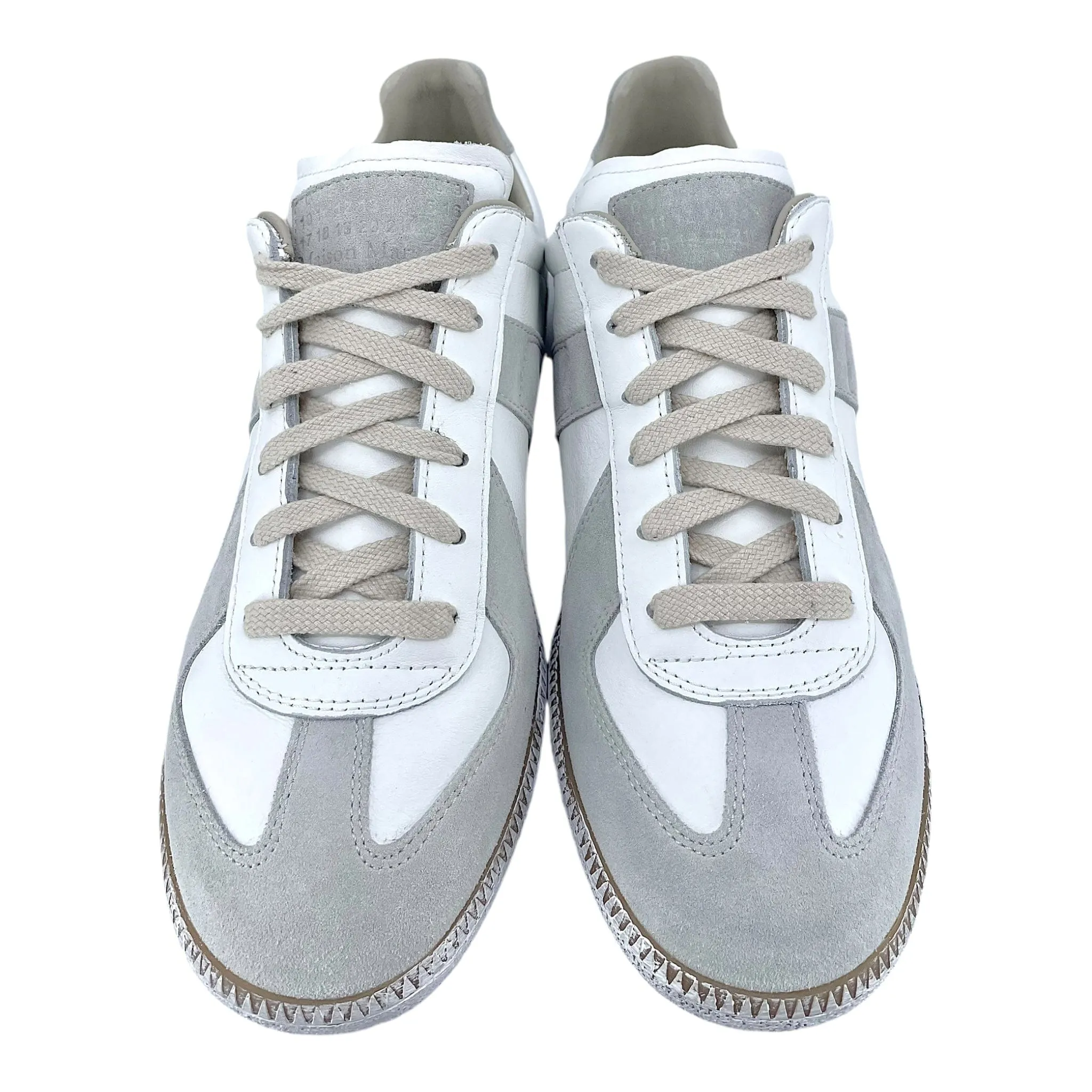 Maison Margiela Replica Low Sneaker Paint White Grey