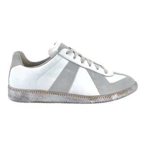 Maison Margiela Replica Low Sneaker Paint White Grey