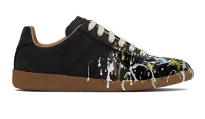 Maison Margiela Replica Sneaker Low Paint Splatter Black Multi
