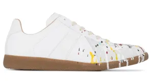 Maison Margiela Replica Trainer Low White Paint Splatter