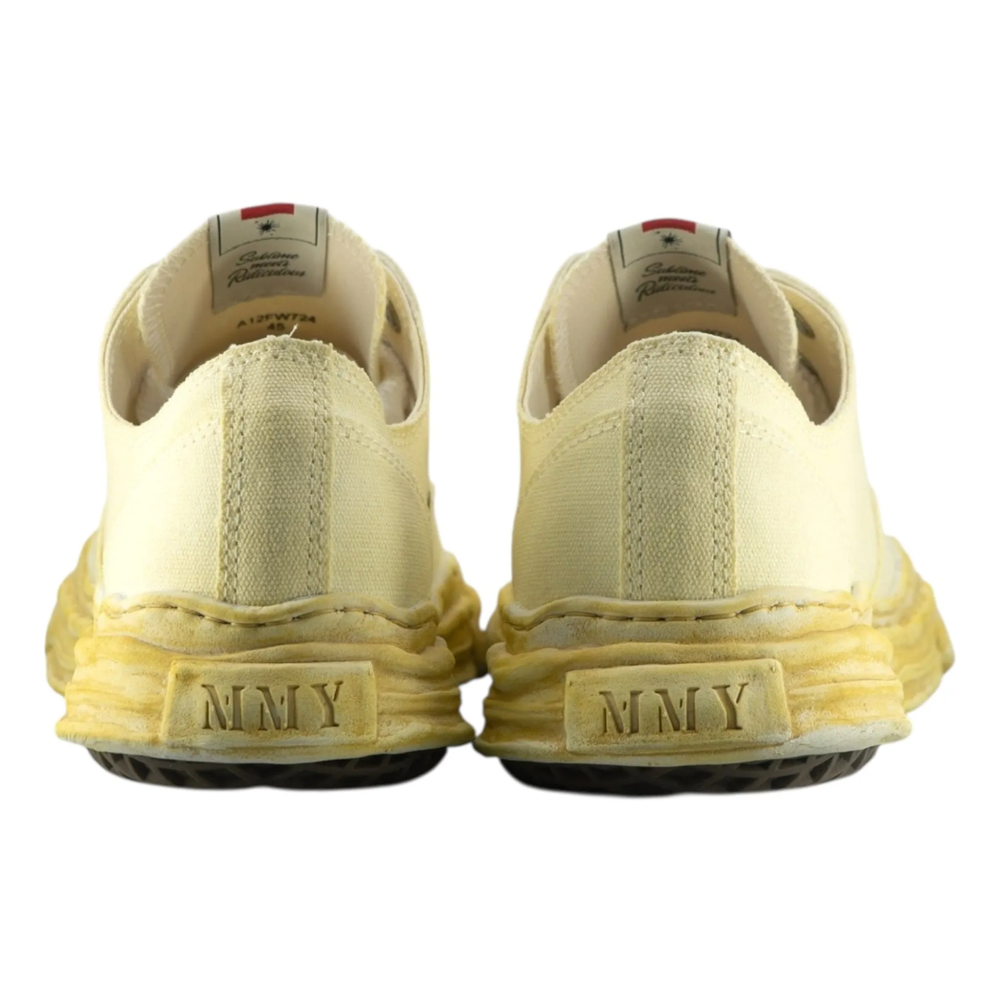 Maison Mihara Yasuhiro Hank OG Sole Canvas Low Aged White