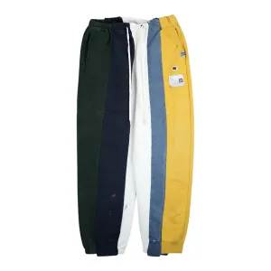 Maison Mihara Yasuhiro Striped Sweatpants Green Navy Yellow White Pre-Owned