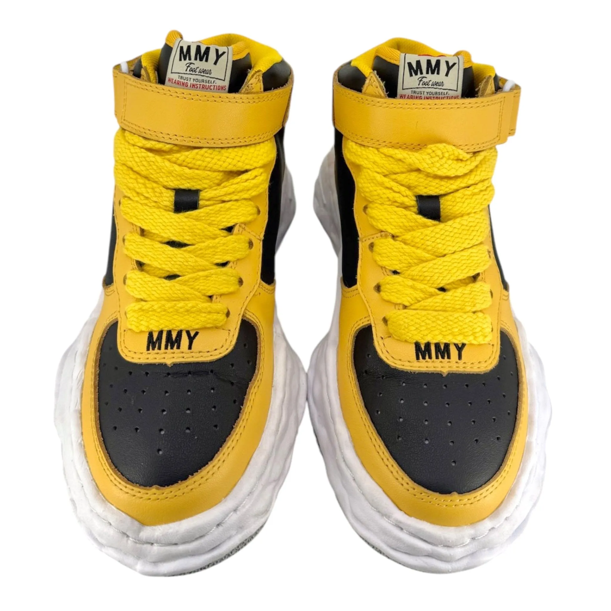 Maison Mihara Yasuhiro Wayne OG Sole Sneaker High Yellow Black Pre-Owned