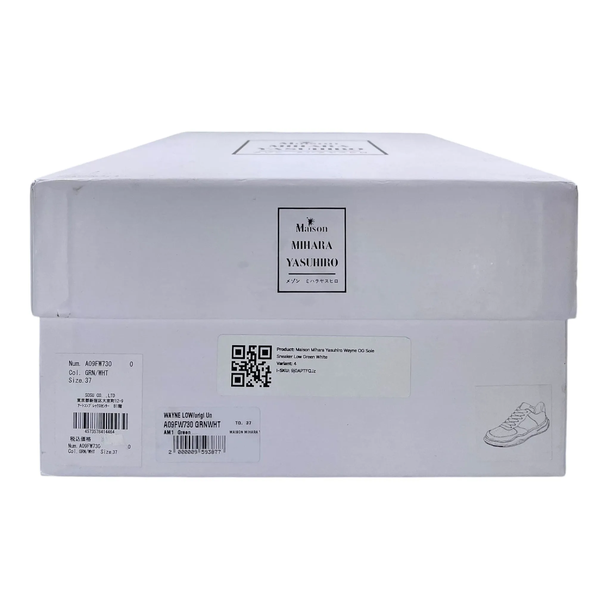 Maison Mihara Yasuhiro Wayne OG Sole Sneaker Low Green White