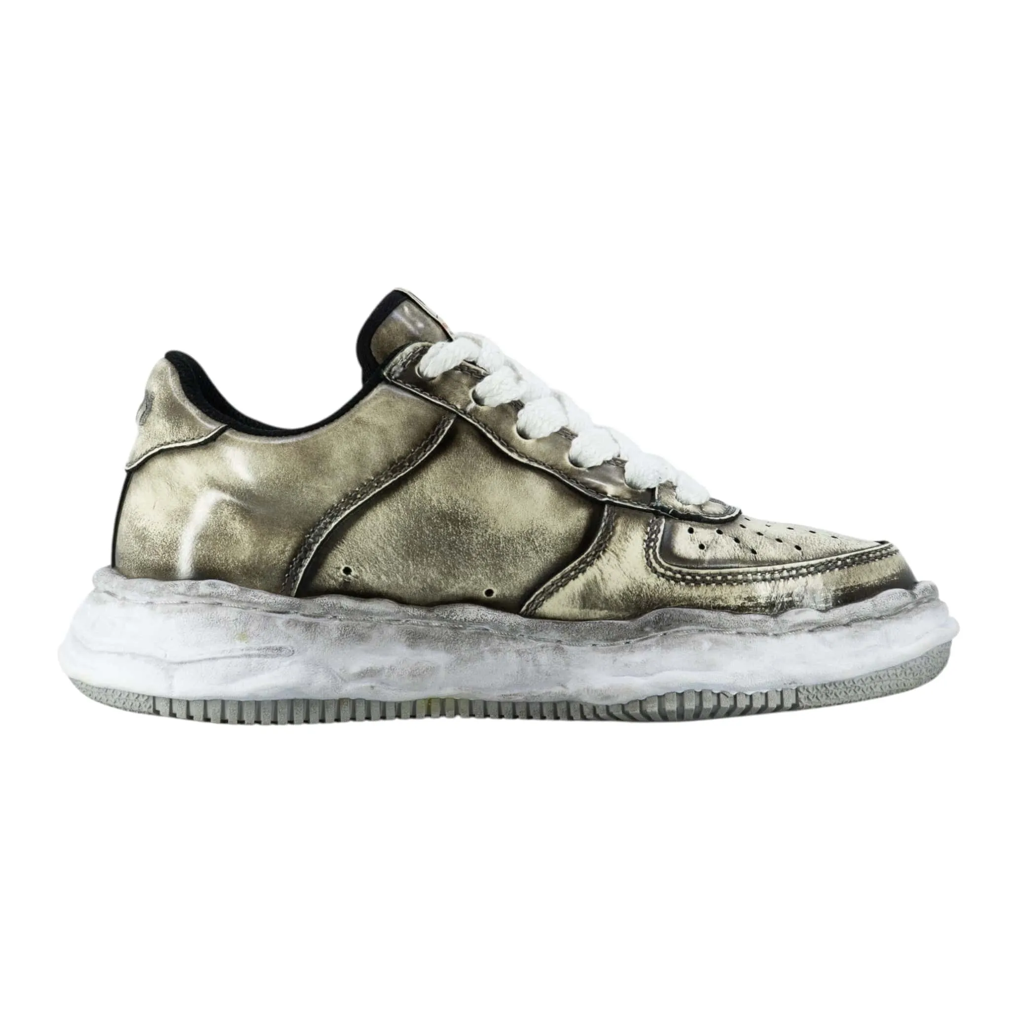 Maison Mihara Yasuhiro Wayne OG Sole Sneaker Low Patent Leather White Pre-Owned