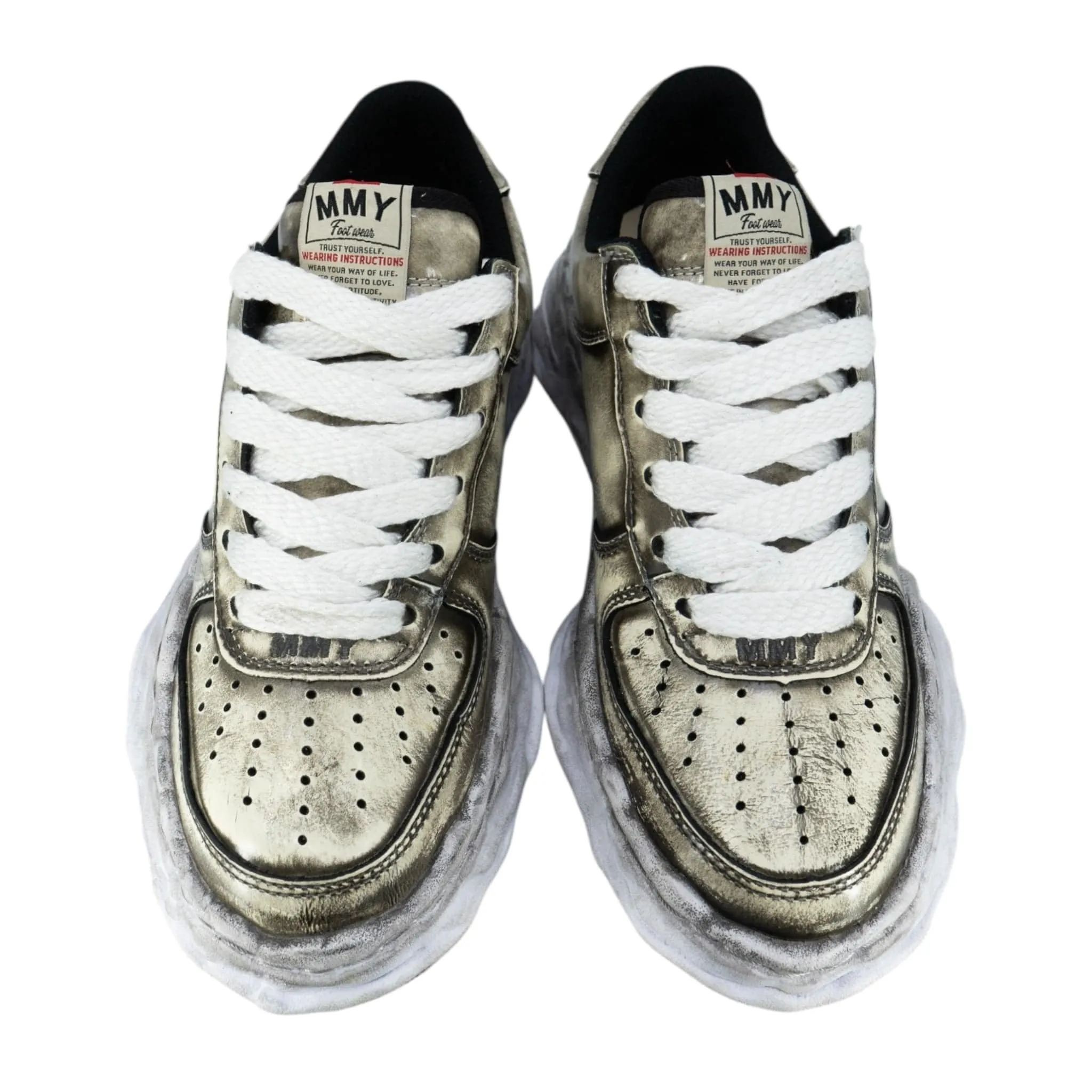 Maison Mihara Yasuhiro Wayne OG Sole Sneaker Low Patent Leather White Pre-Owned