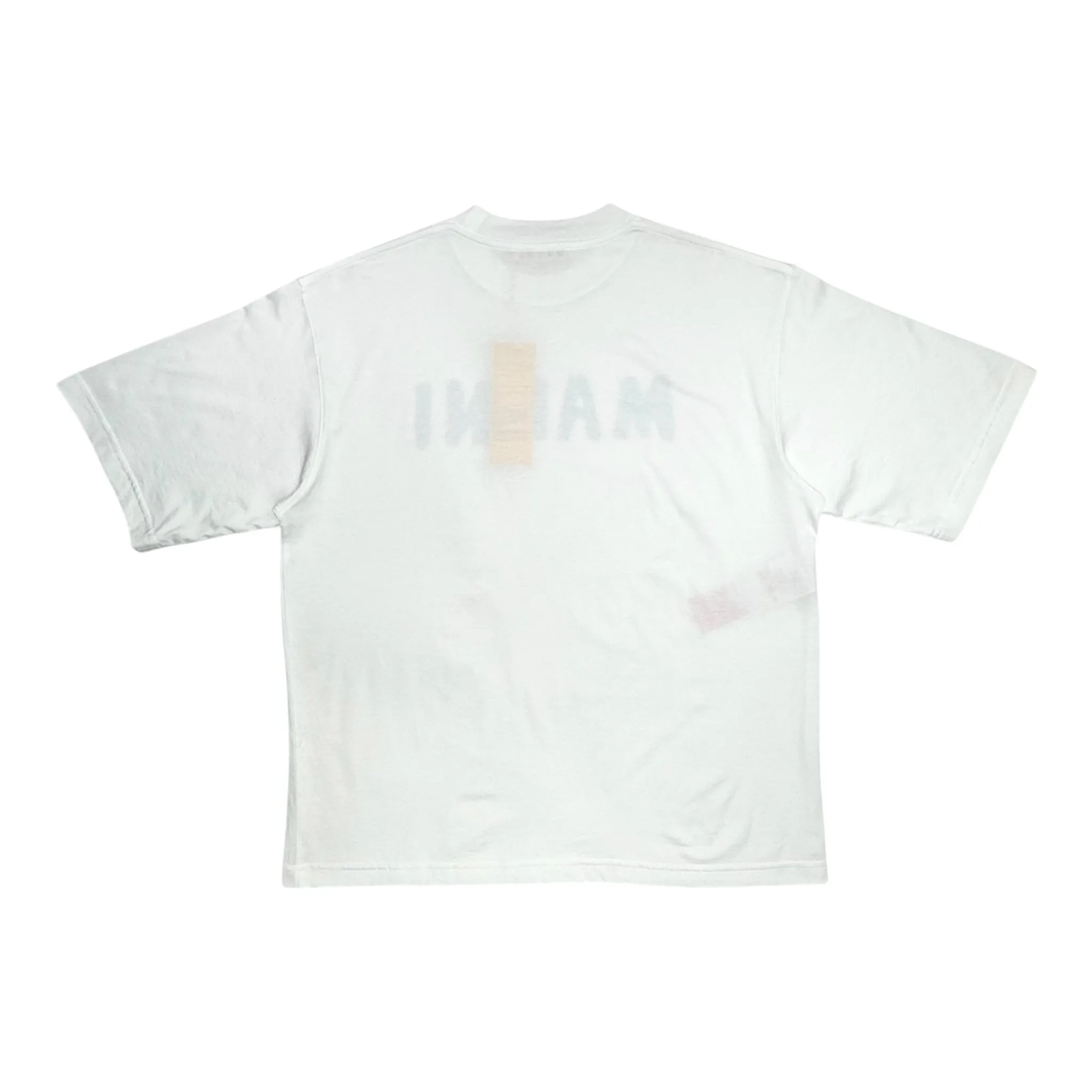 Marni Crayon Logo Short Sleeve Tee Shirt White