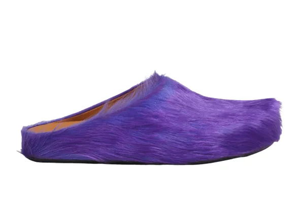 Marni Fussbet Sabot Mules Purple