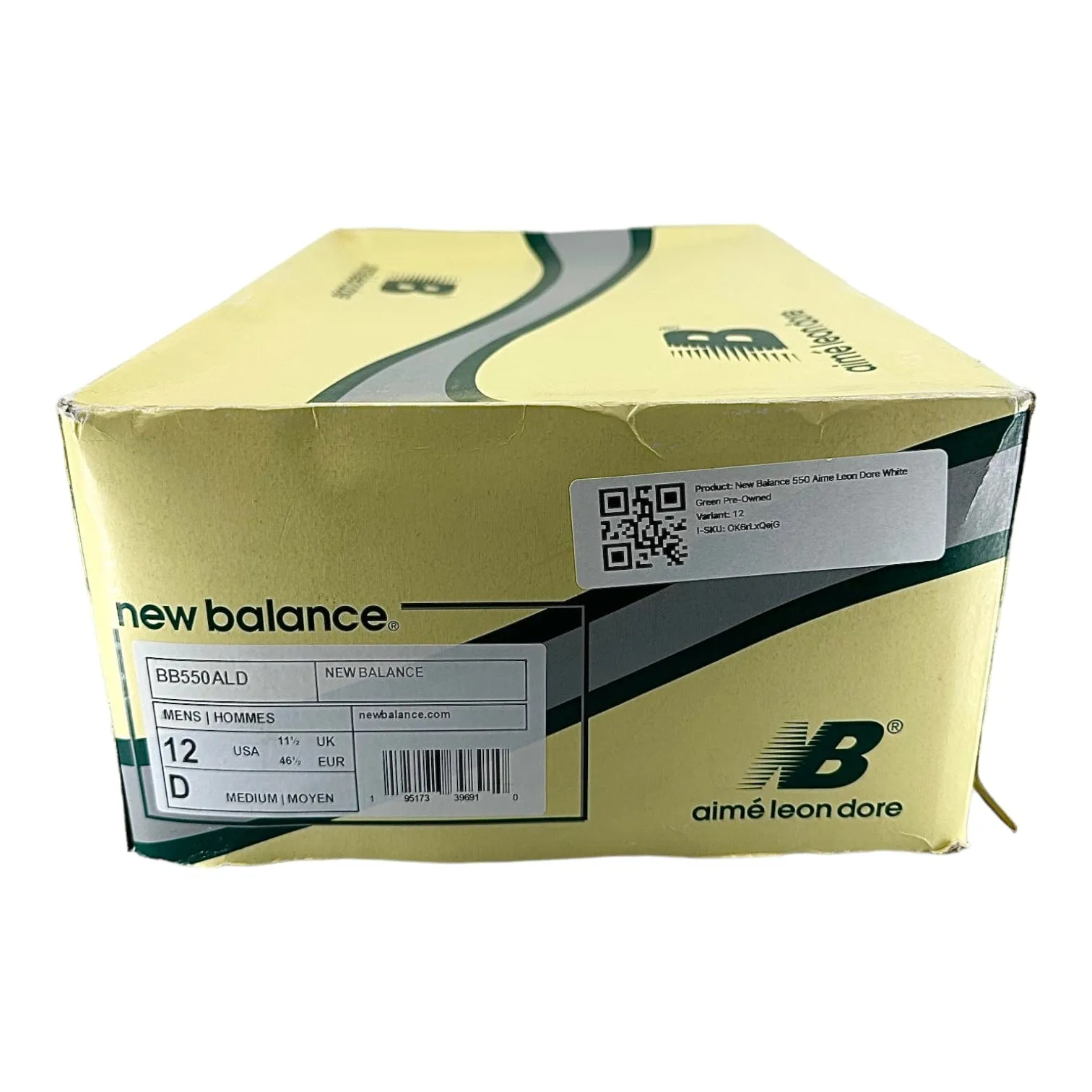 New Balance 550 Aime Leon Dore White Green Pre-Owned