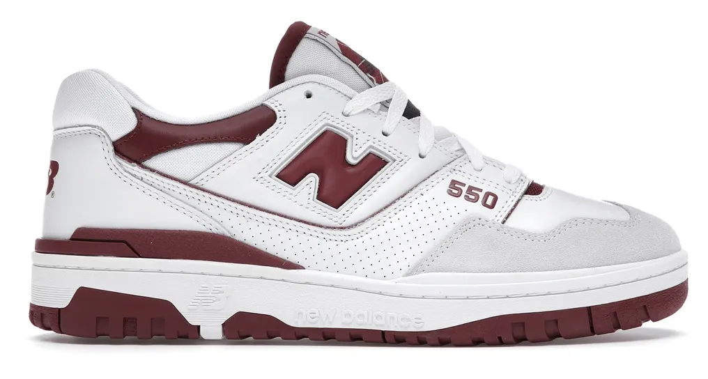 New Balance 550 Sea Salt Burgundy