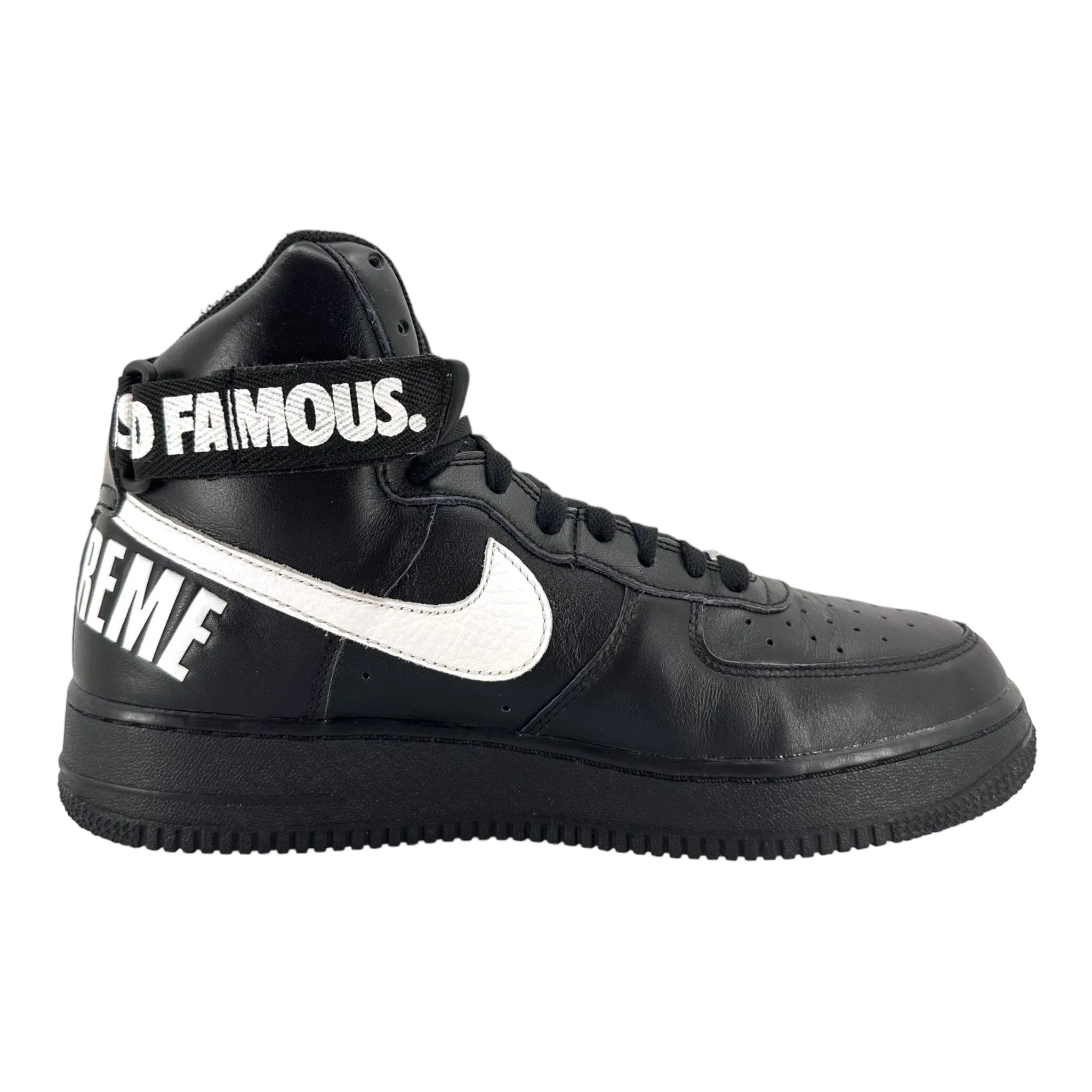 Nike Air Force 1 High Supreme World Famous Black Pre-Owned