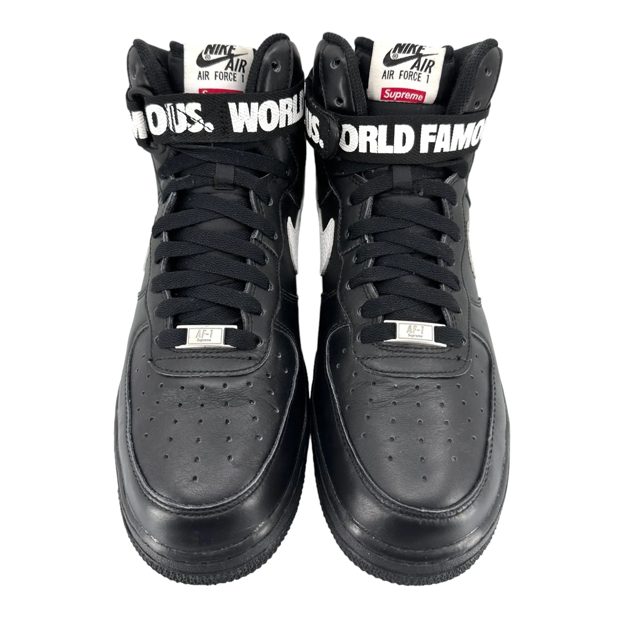 Nike Air Force 1 High Supreme World Famous Black Pre-Owned