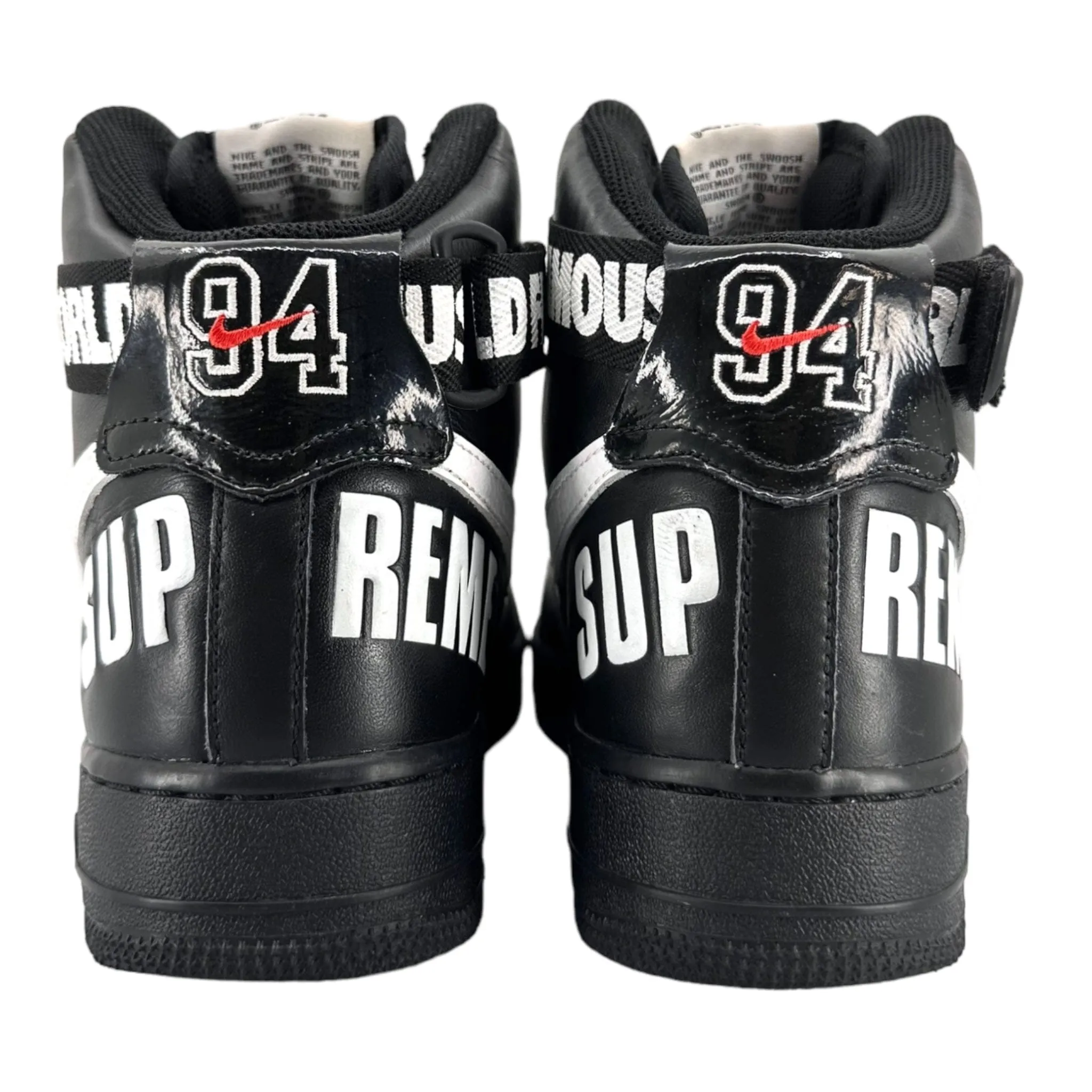 Nike Air Force 1 High Supreme World Famous Black Pre-Owned