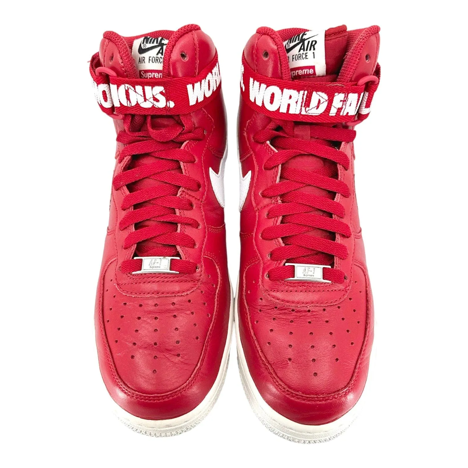Nike Air Force 1 High Supreme World Famous Red Pre-Owned