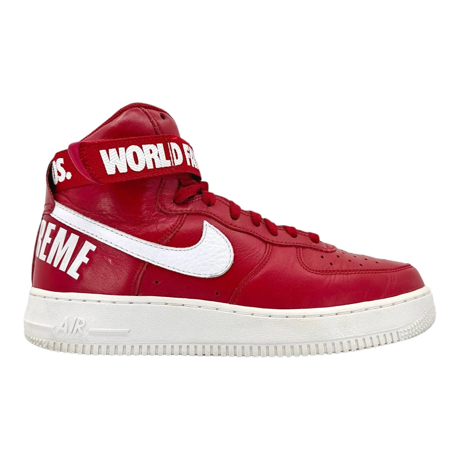 Nike Air Force 1 High Supreme World Famous Red Pre-Owned