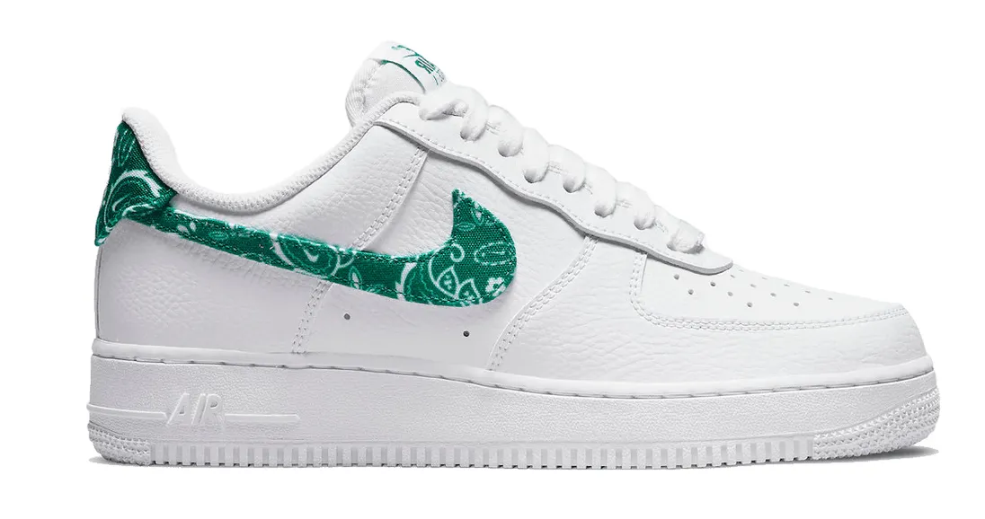 Nike Air Force 1 Low '07 Essential White Green Paisley (W)