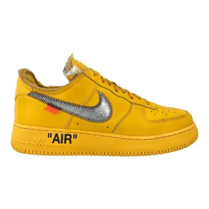 Nike Air Force 1 Low Off-White University Gold Metallic Silver Pre-Owned