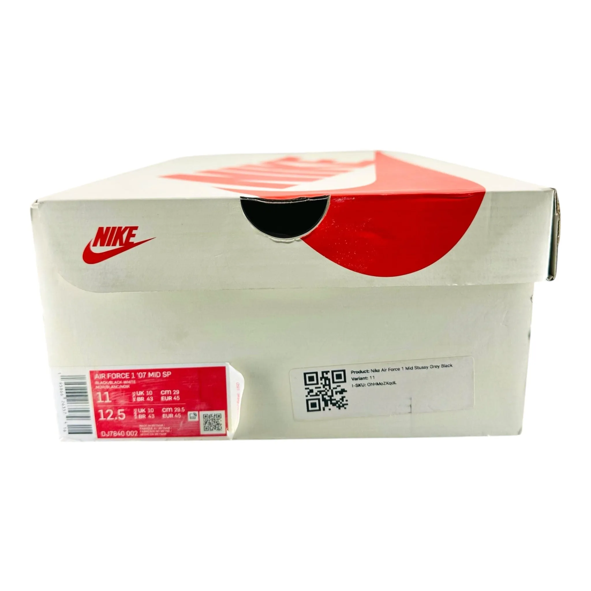 Nike Air Force 1 Mid Stussy Grey Black