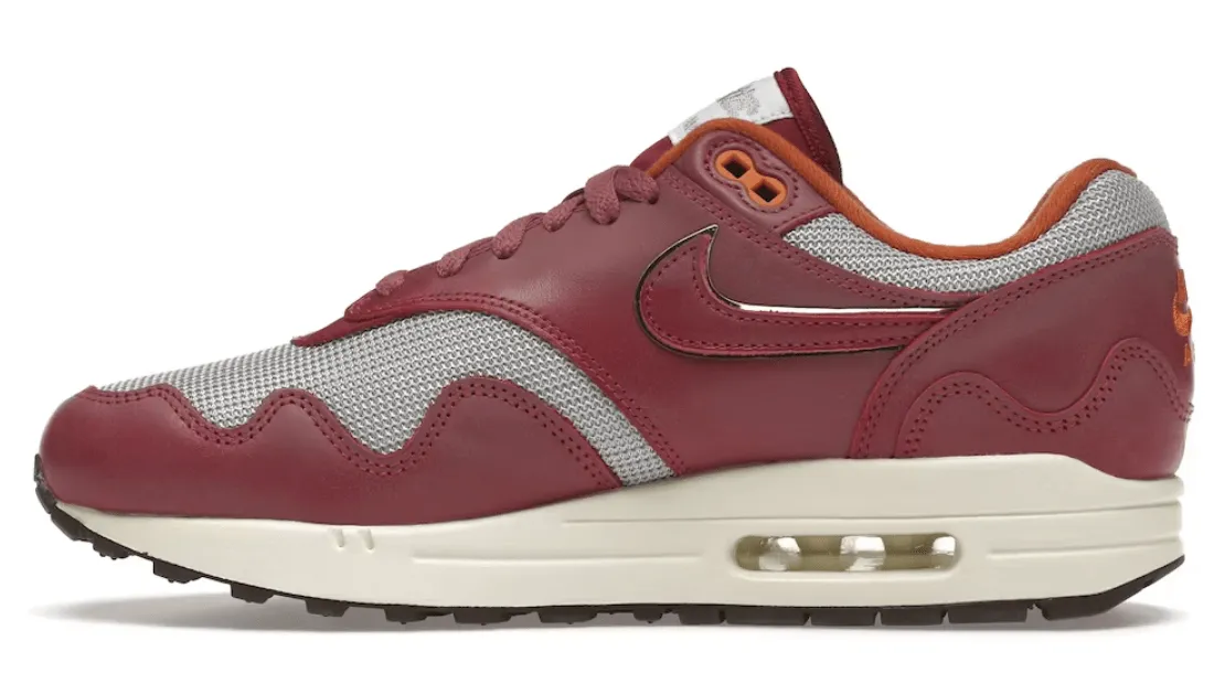 Nike Air Max 1 Patta Waves Rush Maroon (with Bracelet)