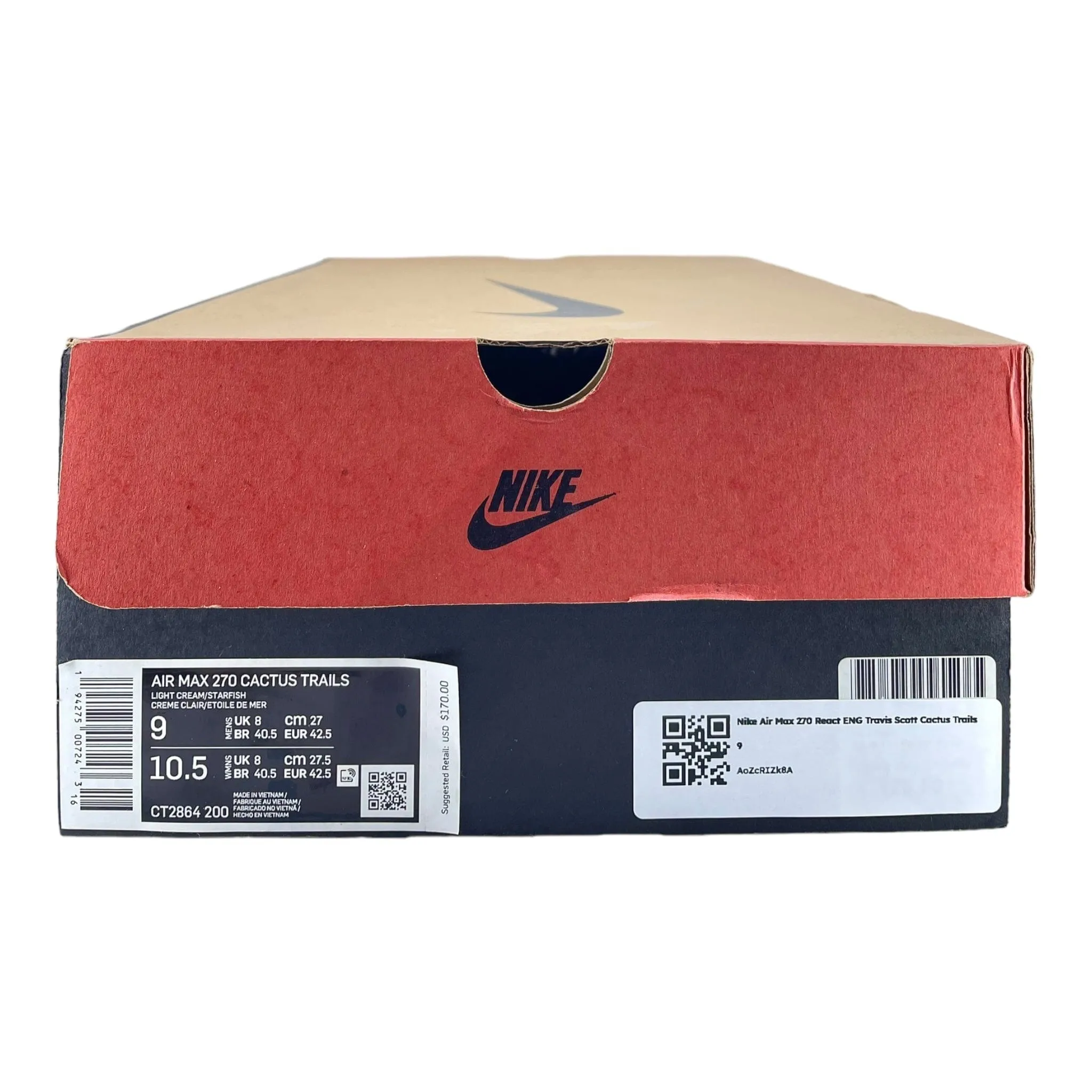 Nike Air Max 270 React ENG Travis Scott Cactus Trails Pre-Owned