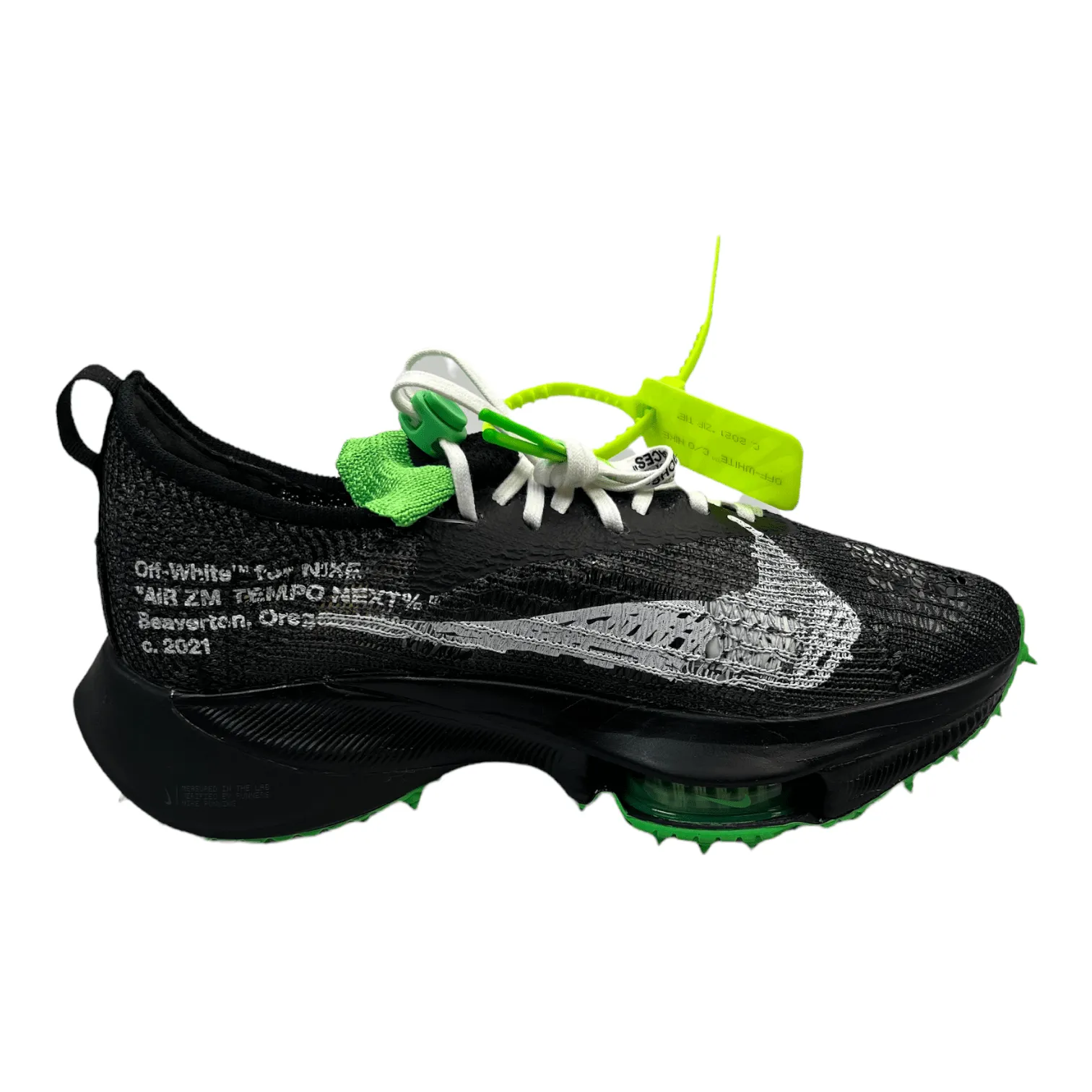 Nike Air Zoom Tempo NEXT% Off-White Black Scream Green