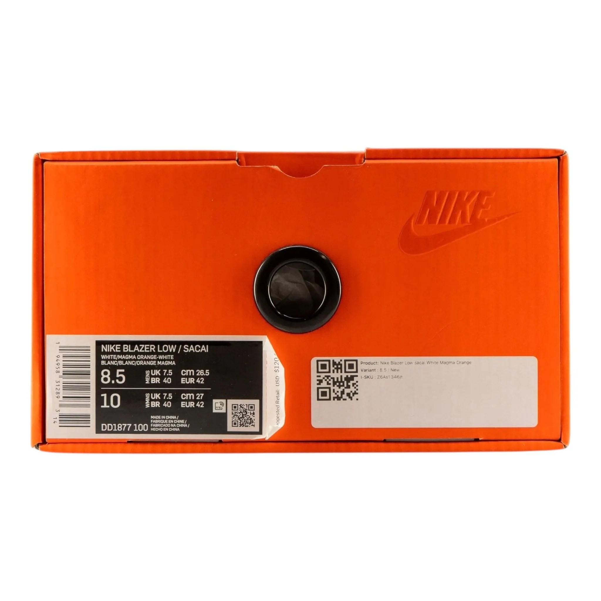 Nike Blazer Low sacai White Magma Orange