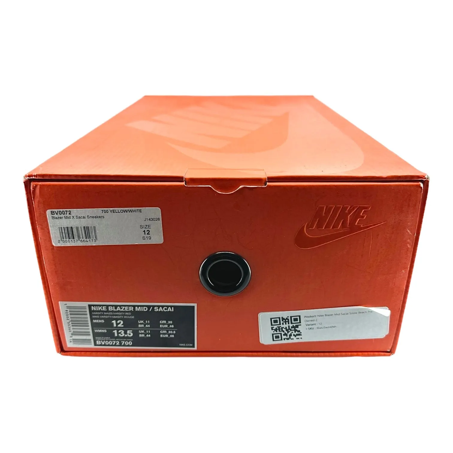Nike Blazer Mid Sacai Snow Beach Pre-Owned