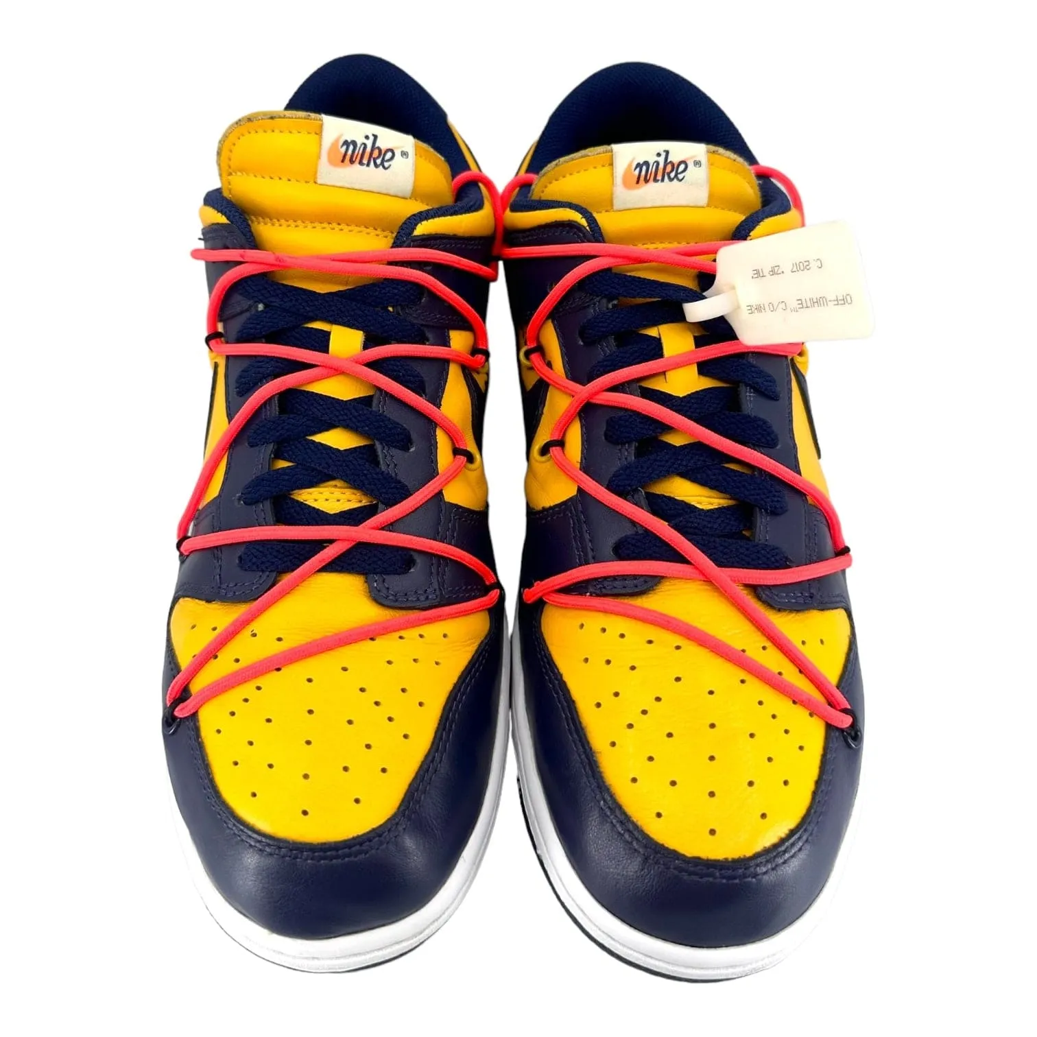 Nike Dunk Low Off-White University Gold Midnight Navy Pre-Owned