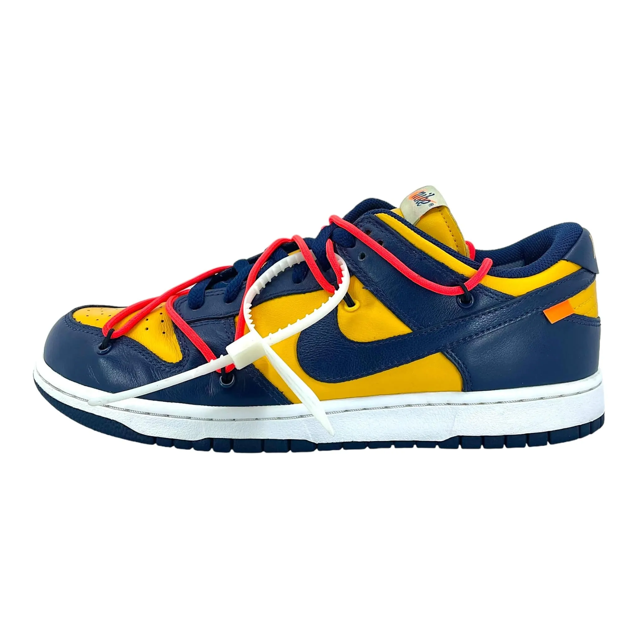 Nike Dunk Low Off-White University Gold Midnight Navy Pre-Owned