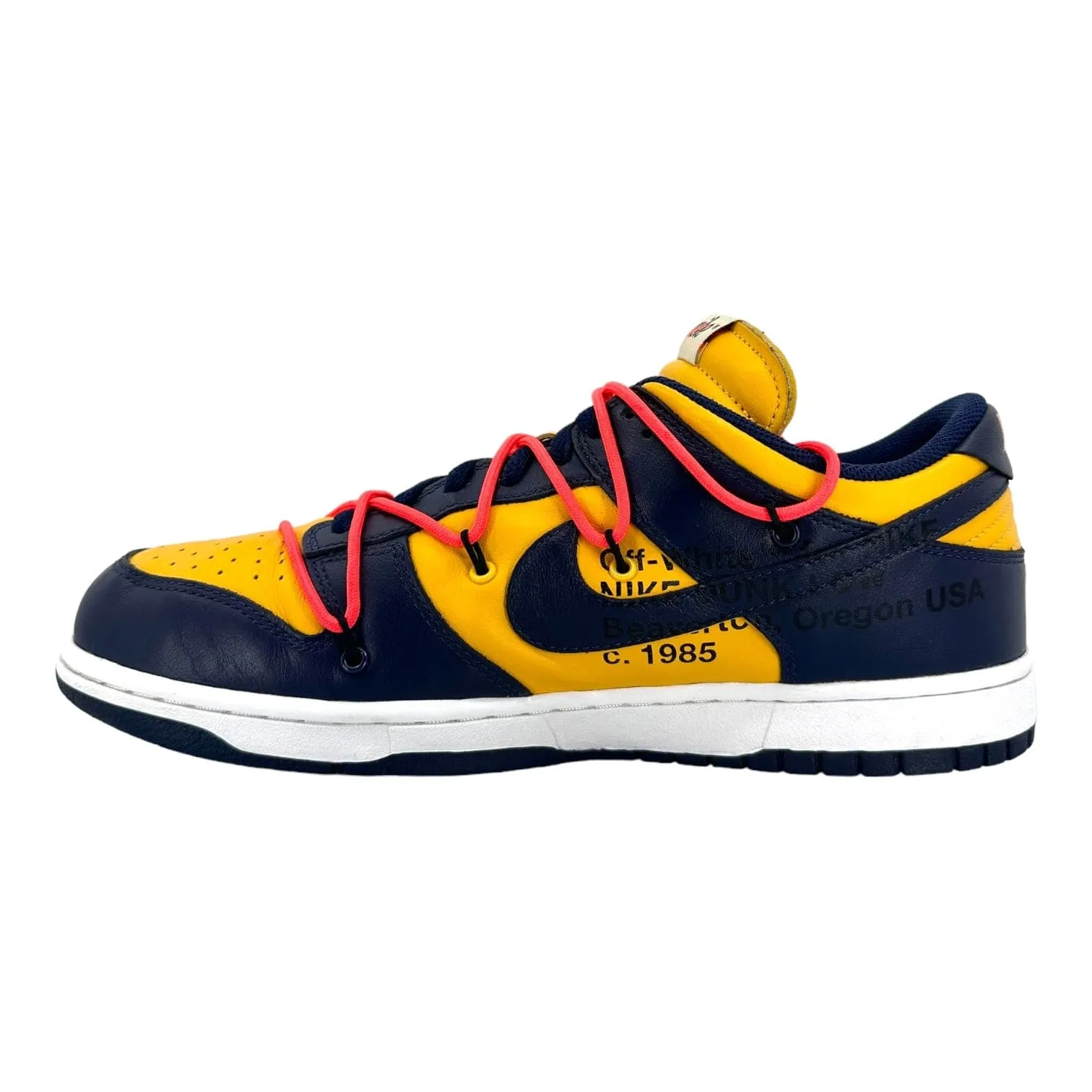 Nike Dunk Low Off-White University Gold Midnight Navy Pre-Owned