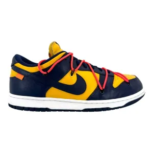 Nike Dunk Low Off-White University Gold Midnight Navy Pre-Owned