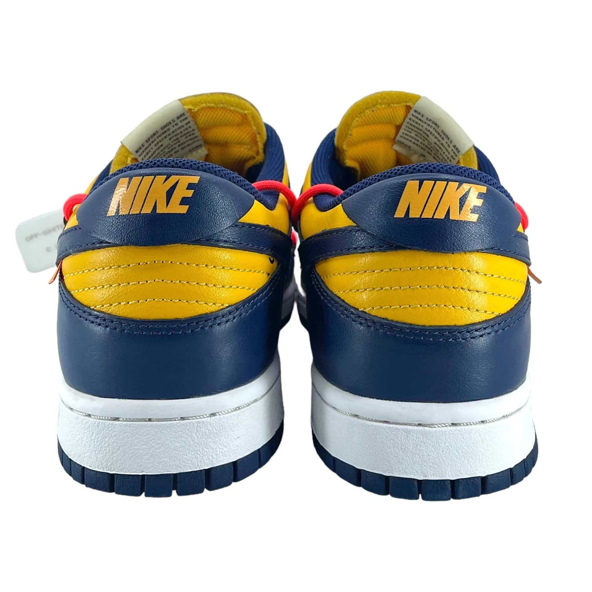 Nike Dunk Low Off-White University Gold Midnight Navy Pre-Owned