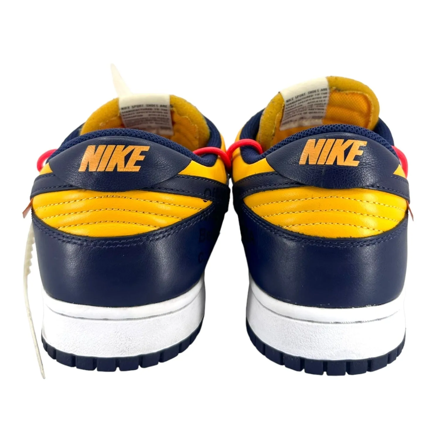 Nike Dunk Low Off-White University Gold Midnight Navy Pre-Owned