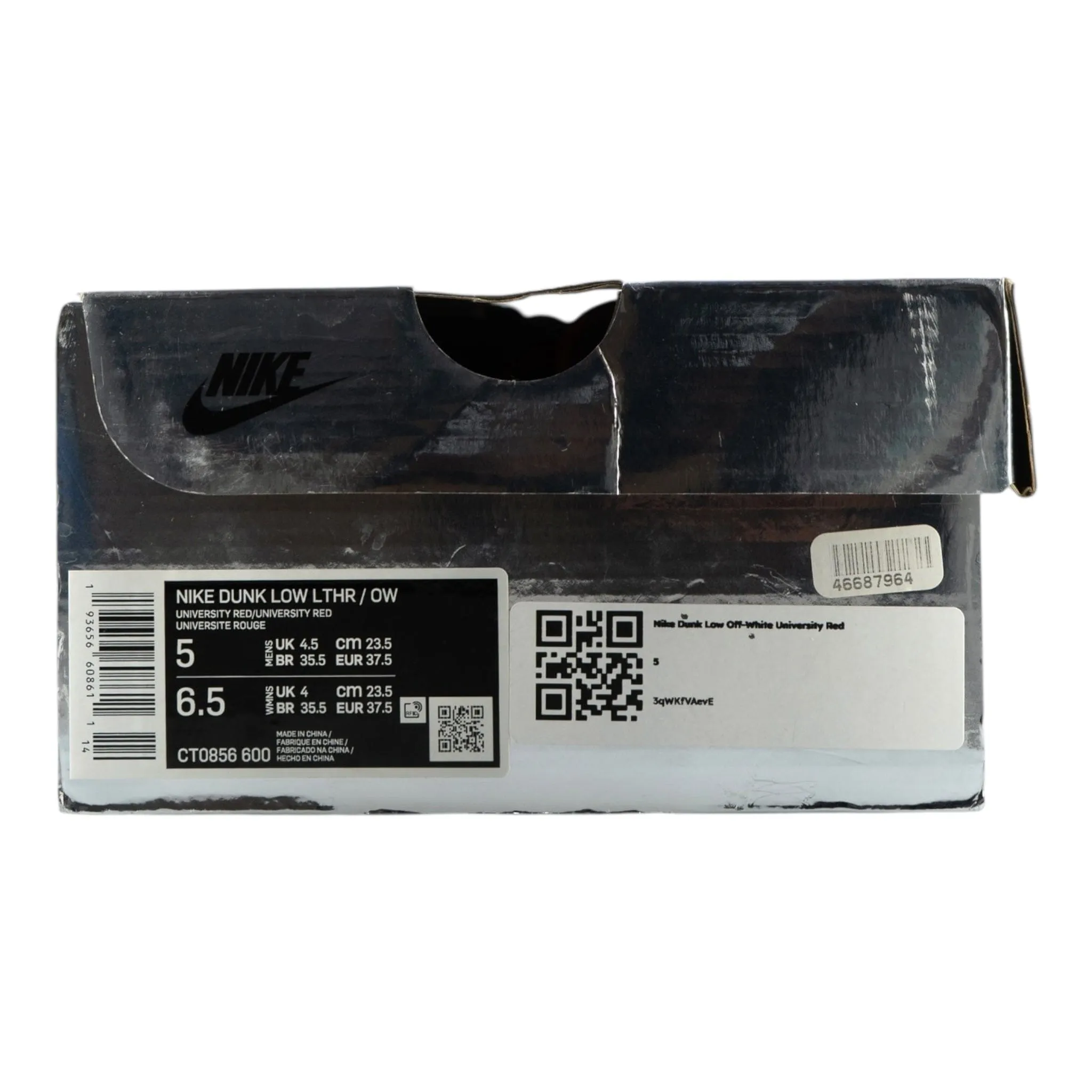 Nike Dunk Low Off-White University Red Pre-Owned