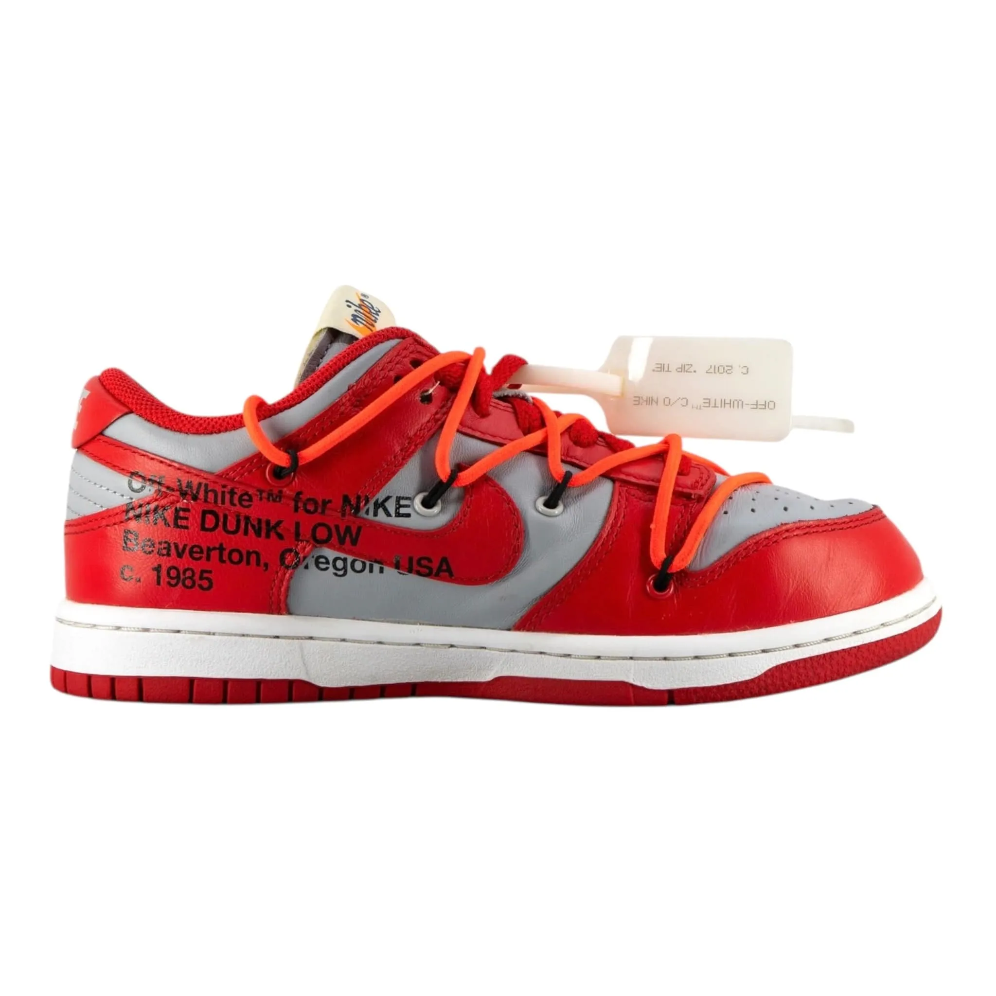 Nike Dunk Low Off-White University Red Pre-Owned