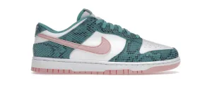 Nike Dunk Low Snakeskin Washed Teal Bleached Coral