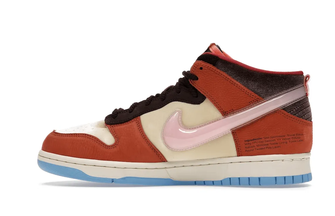 Nike Dunk Mid Social Status Free Lunch Chocolate Milk