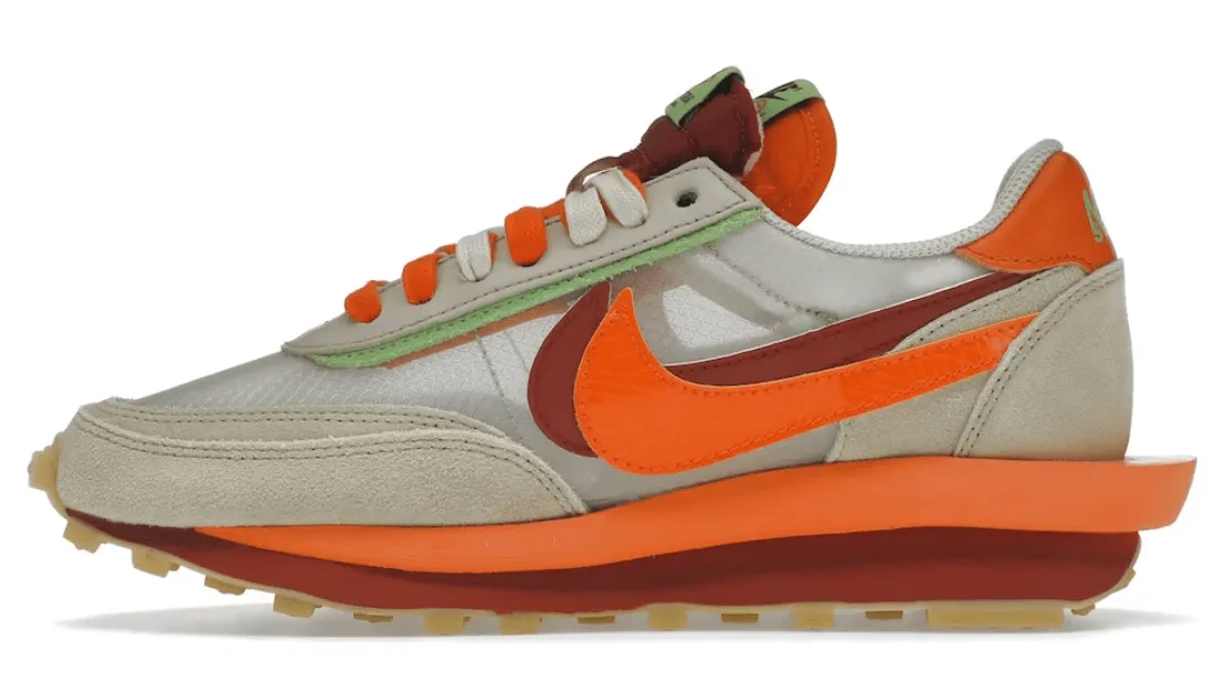 Nike LD Waffle Sacai CLOT Net Orange Blaze
