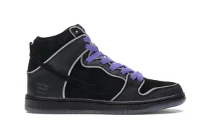 Nike SB Dunk High Black Purple Box
