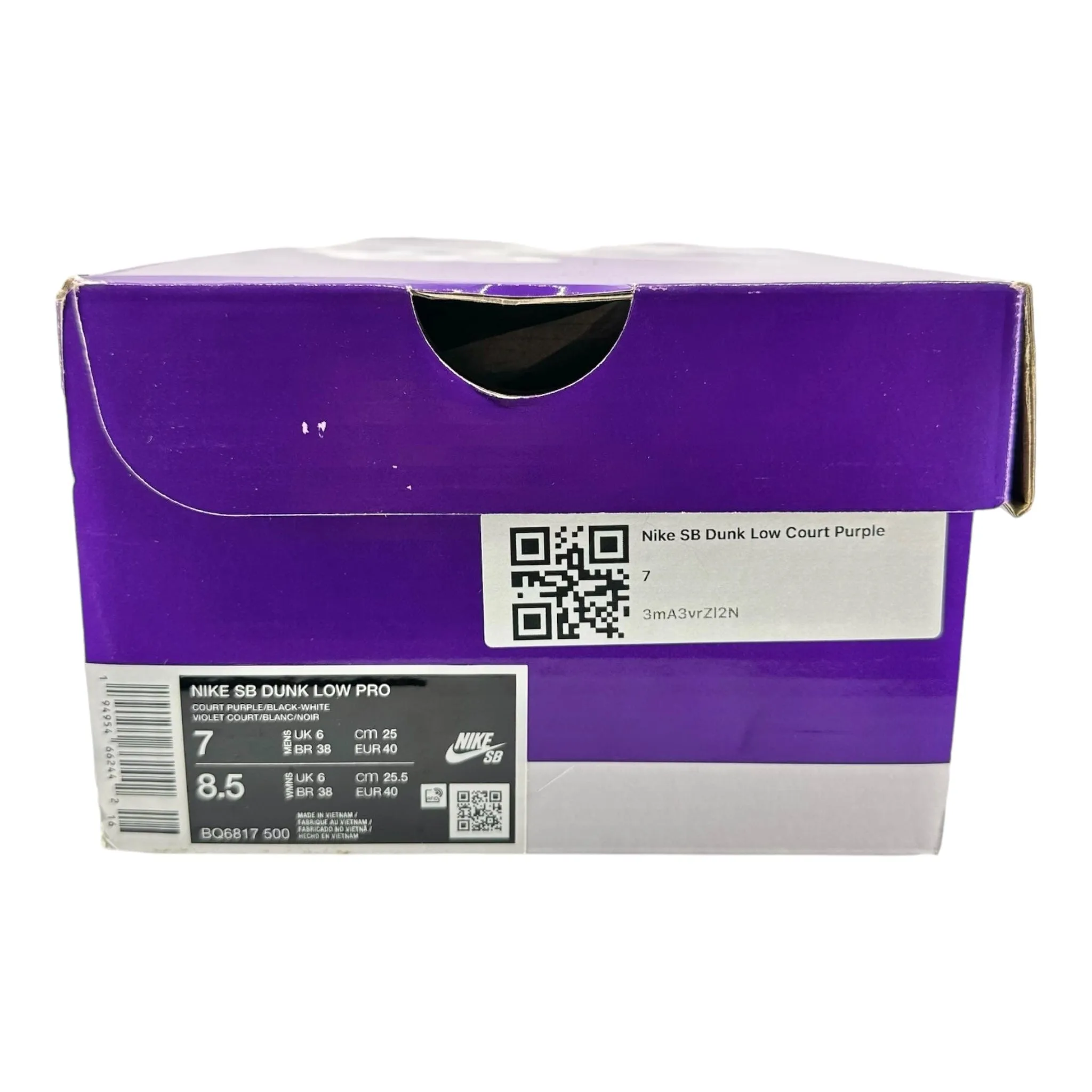 Nike SB Dunk Low Court Purple
