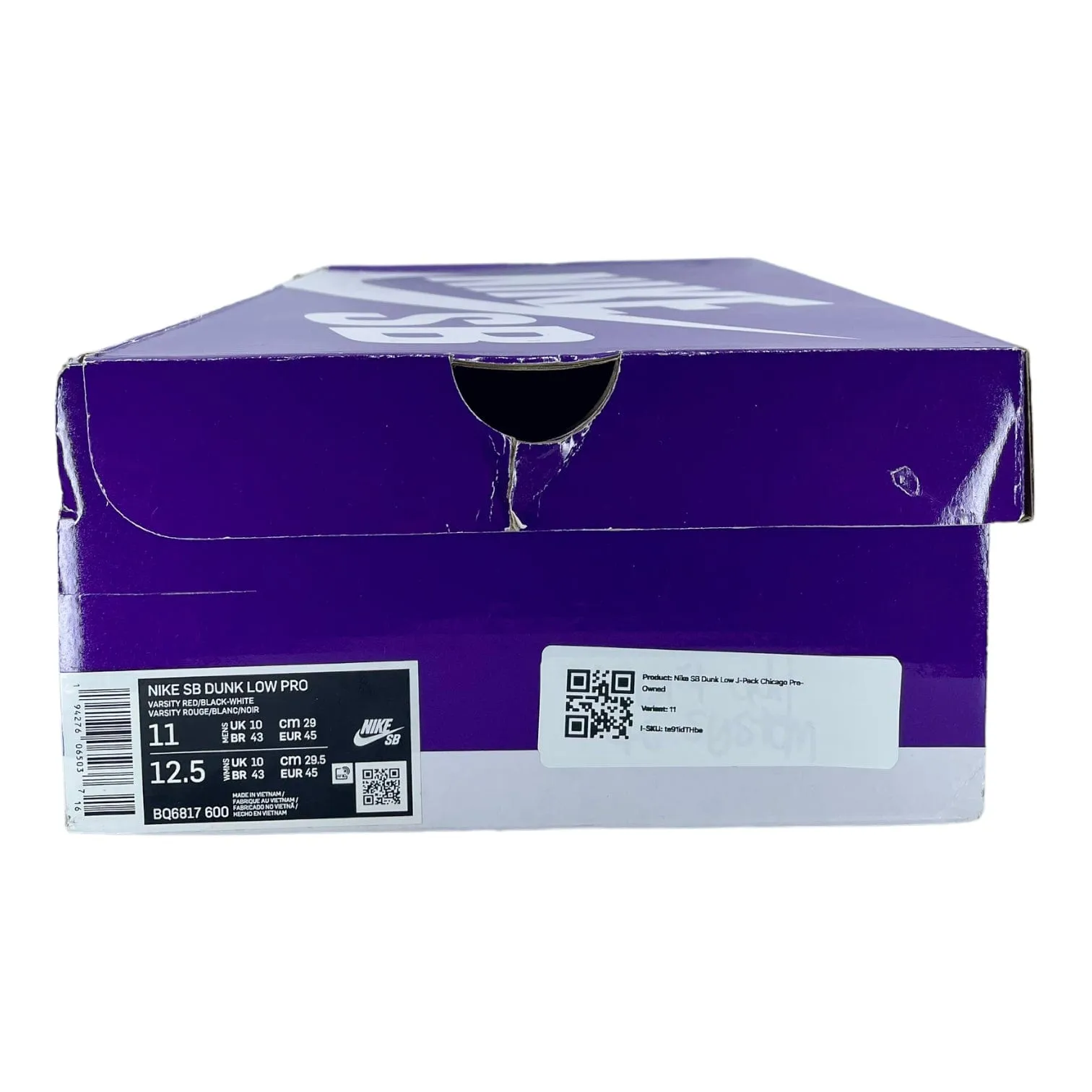Nike SB Dunk Low J-Pack Chicago Pre-Owned