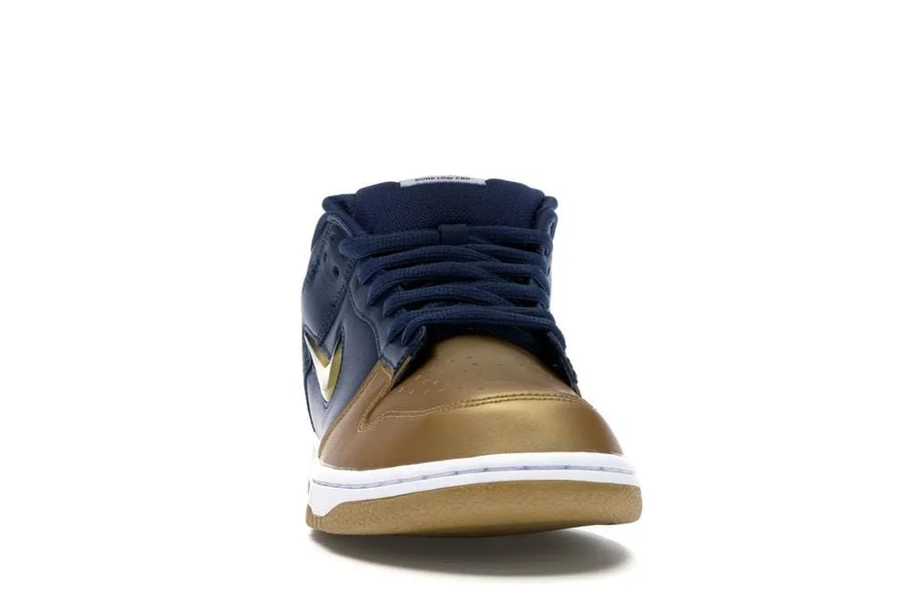 Nike SB Dunk Low Supreme Jewel Swoosh Gold