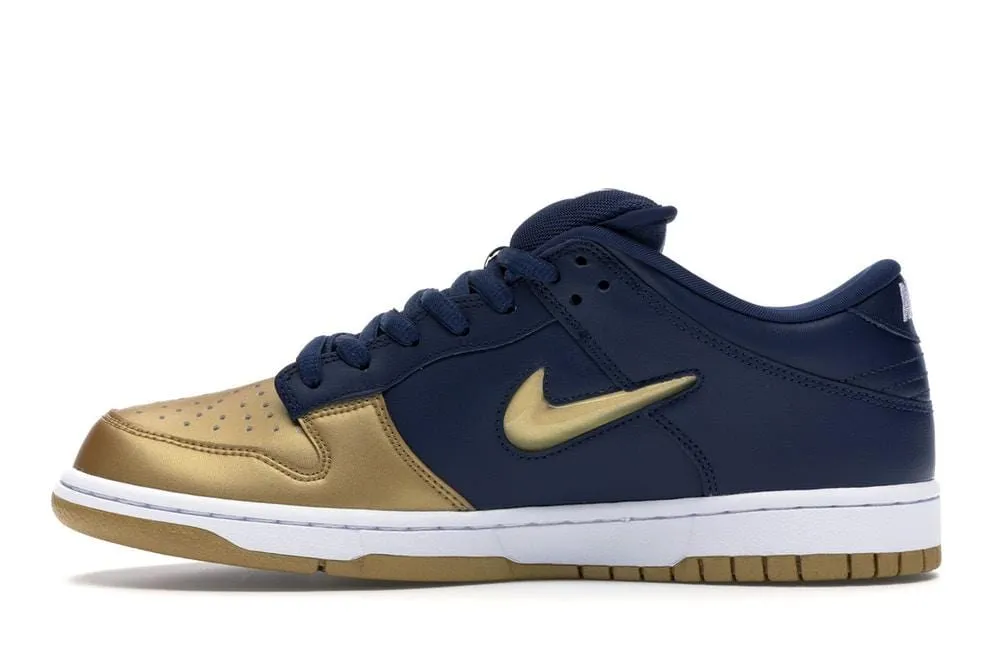 Nike SB Dunk Low Supreme Jewel Swoosh Gold