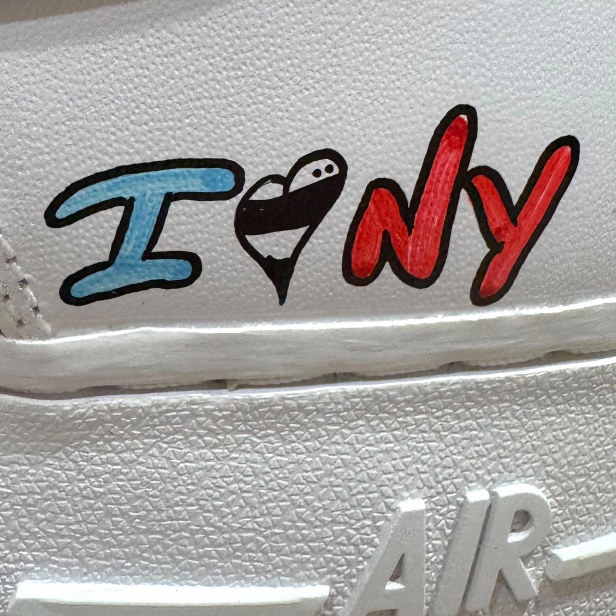 Nike Air Force 1 Low '07 Matty Boy Hand Drawn I Heart NY White Gum Pre-Owned