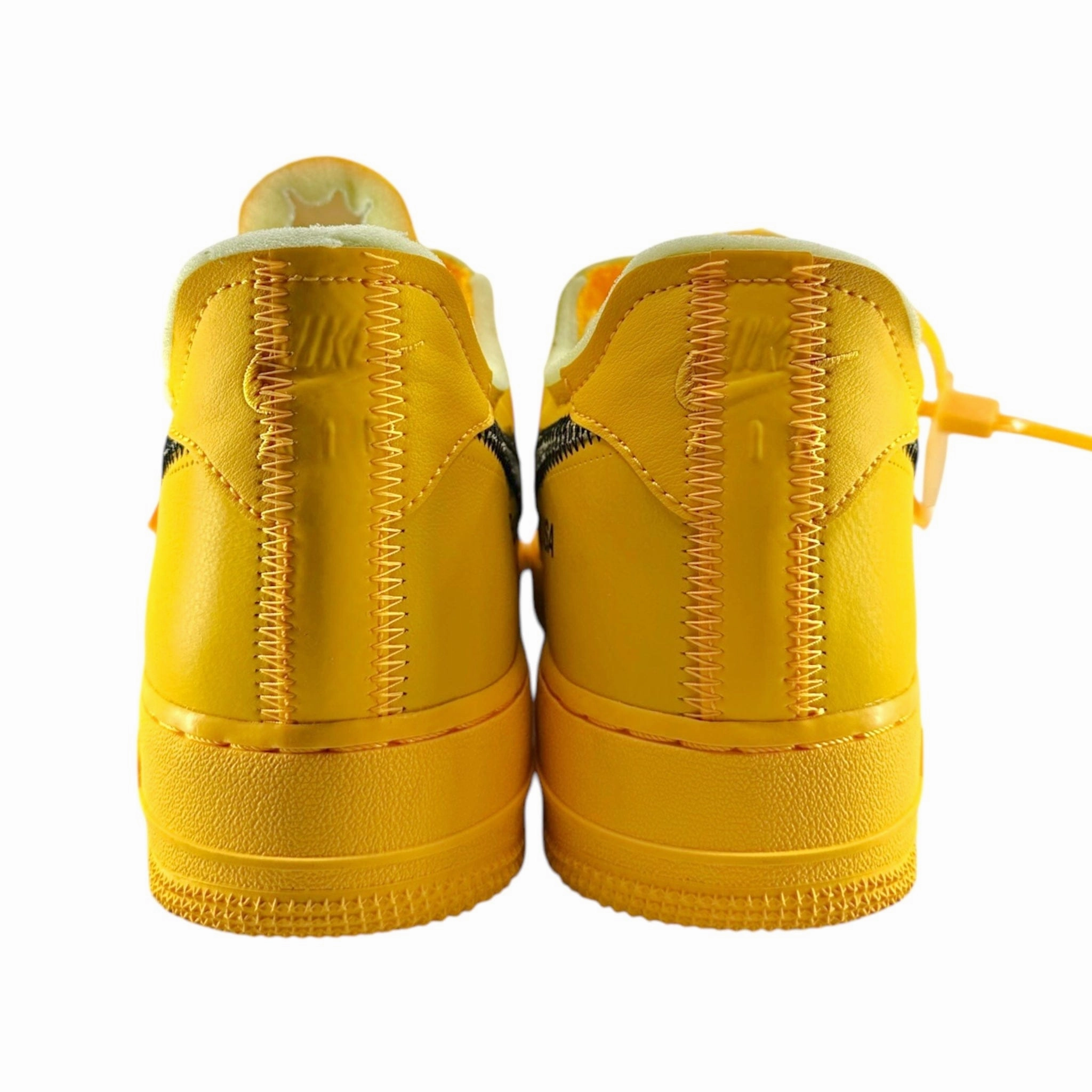 Nike Air Force 1 Low Off-White University Gold Metallic Silver Pre-Owned